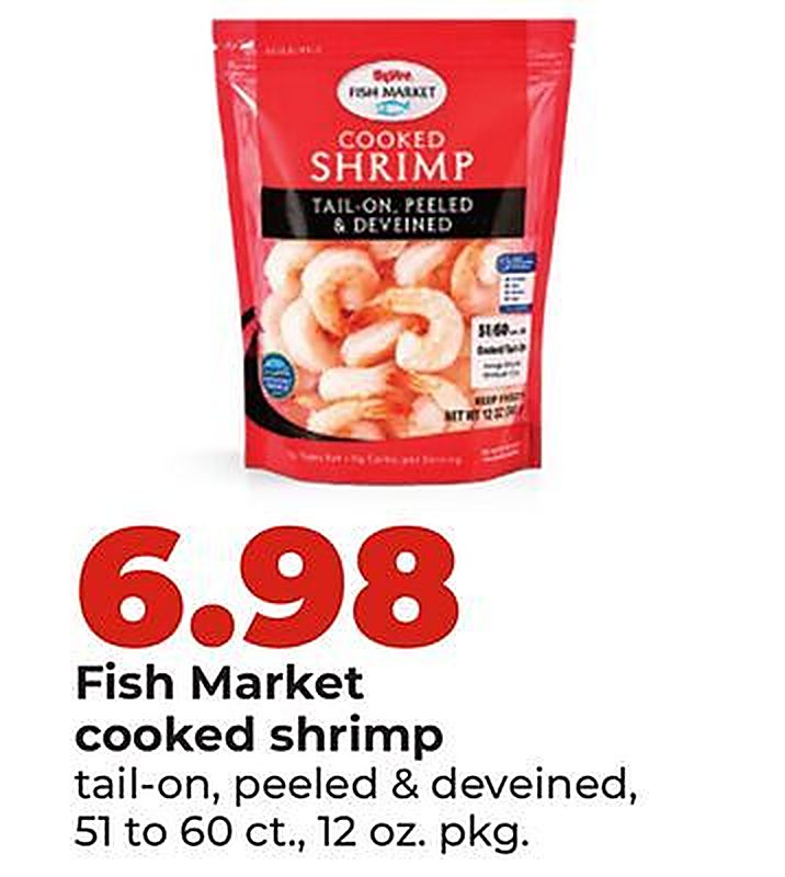 Fish Market cooked shrimp - Hy Vee weekly ad deal
