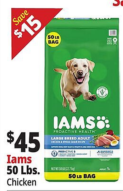 Iams 50 Lbs. Chicken - Ocean State Job Lot weekly ad deal