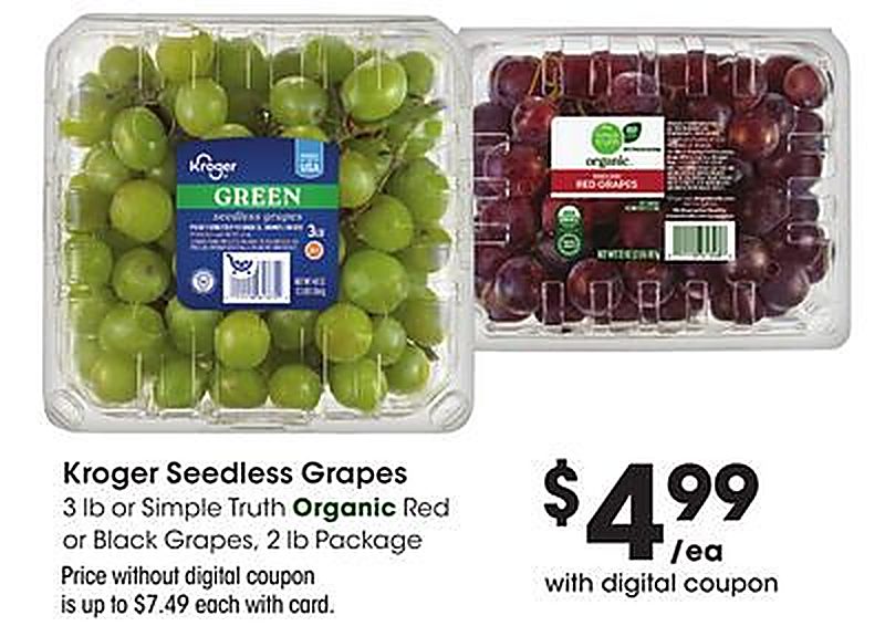 Kroger Seedless Grapes - Kroger weekly ad deal