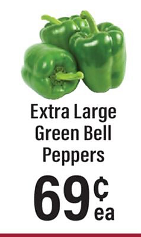 Extra Large Green Bell Peppers - Lowes Foods weekly ad deal