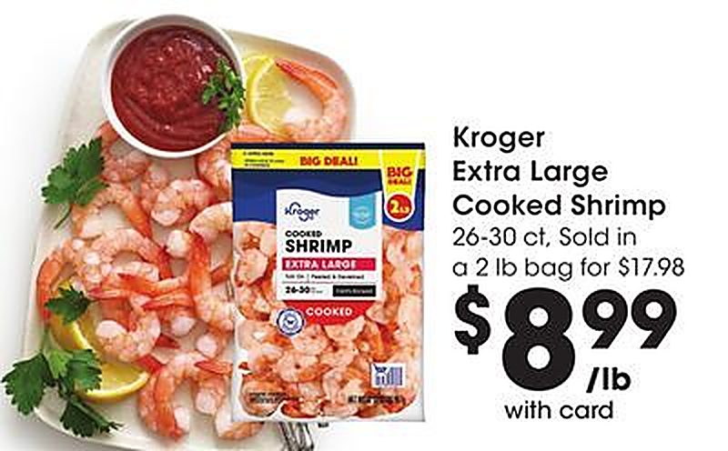 Kruger Extra Large Cooked Shrimp - Ralphs weekly ad deal