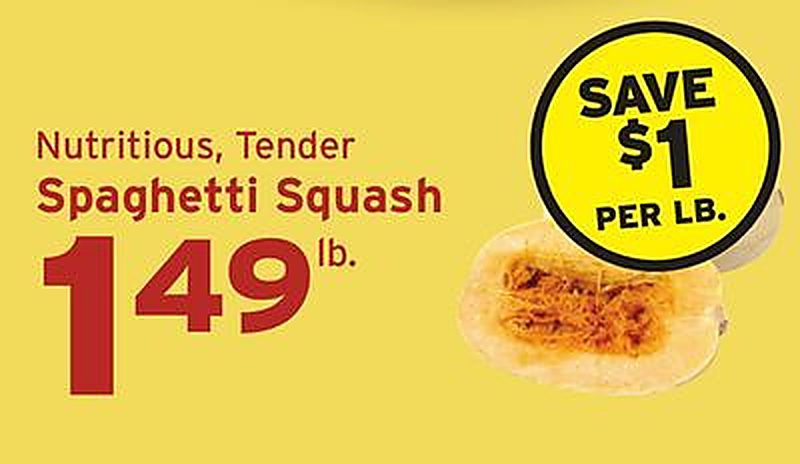 Spaghetti Squash - Hannaford weekly ad deal