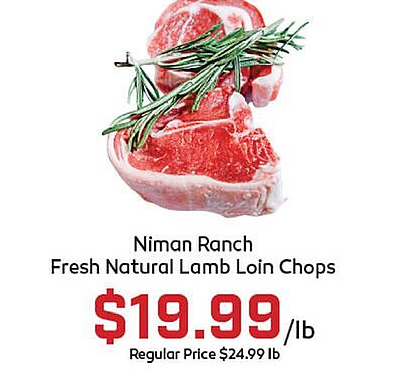 Niman Ranch Fresh Natural Lamb Loin Chops - Gus's Market weekly ad deal