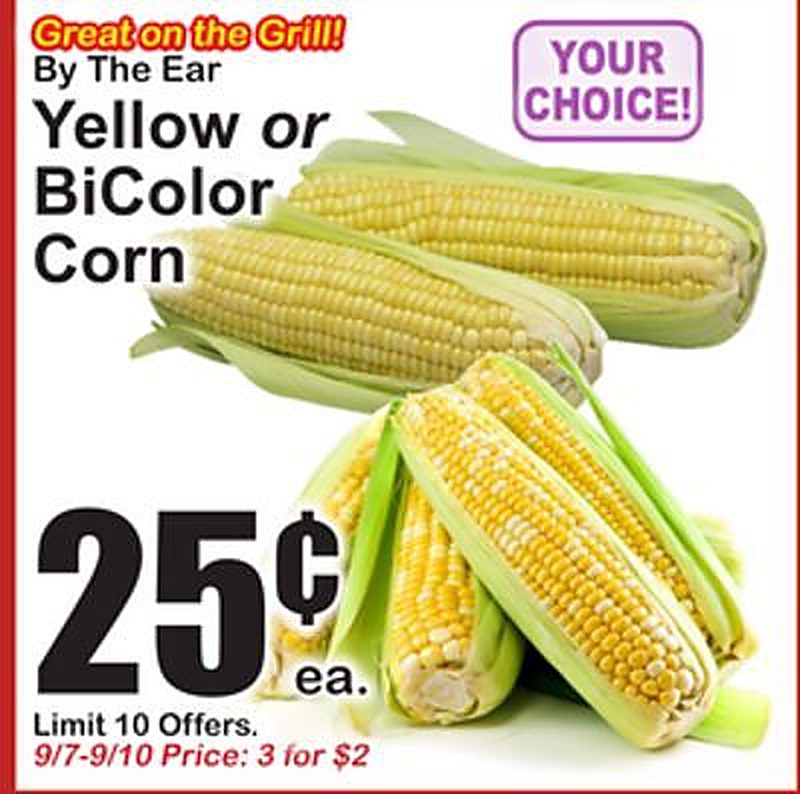By The Ear Yellow or BiColor Corn - Superfresh weekly ad deal