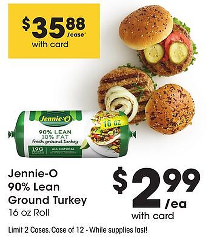 Jennie-O 90% Lean Ground Turkey - Smith's Food and Drug weekly ad deal