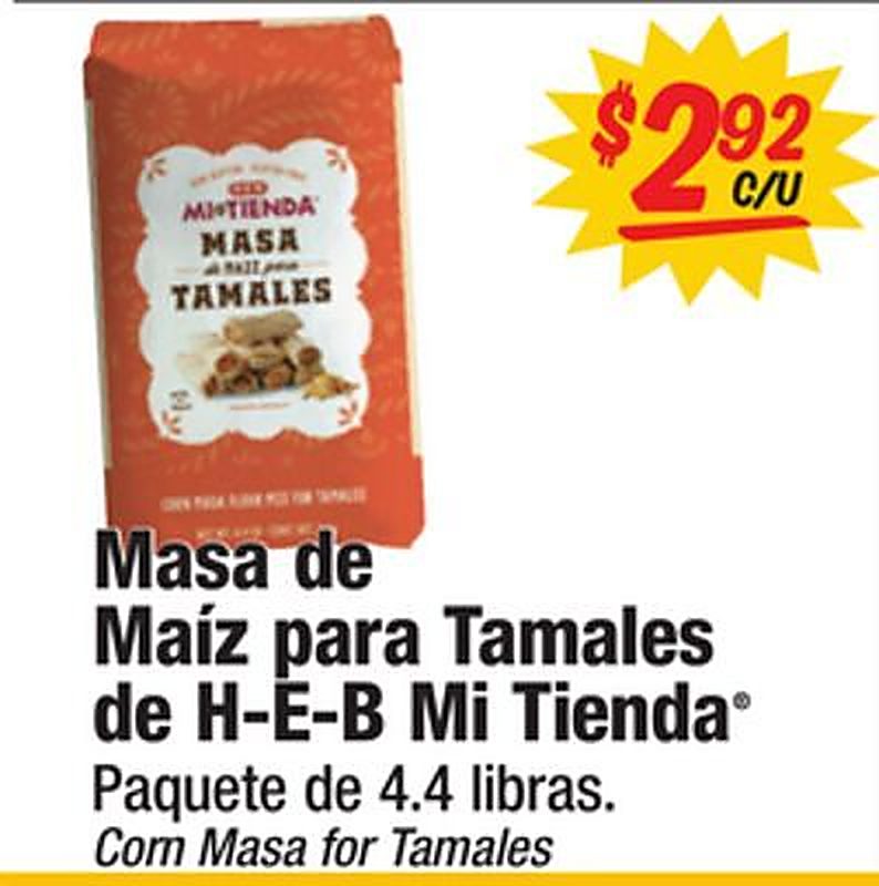 Corn Masa for Tamales de H-E-B Mi Tienda - Mi Tienda weekly ad deal