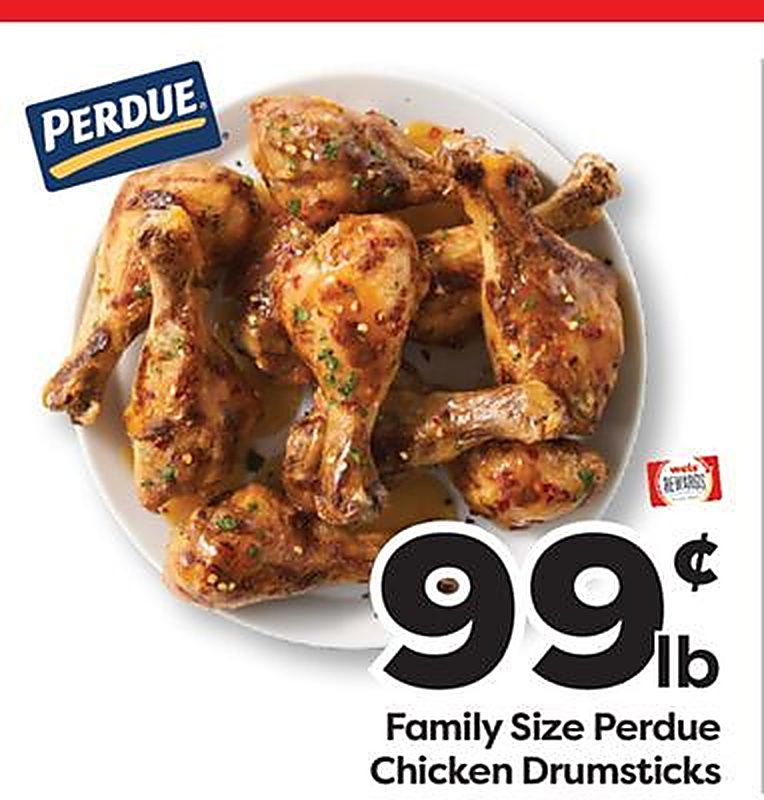 Family Size Perdue Chicken Drumsticks - Weis Markets weekly ad deal