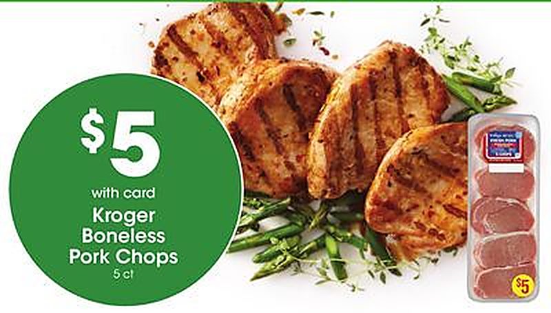 Kroger Boneless Pork Chops - Marianos weekly ad deal