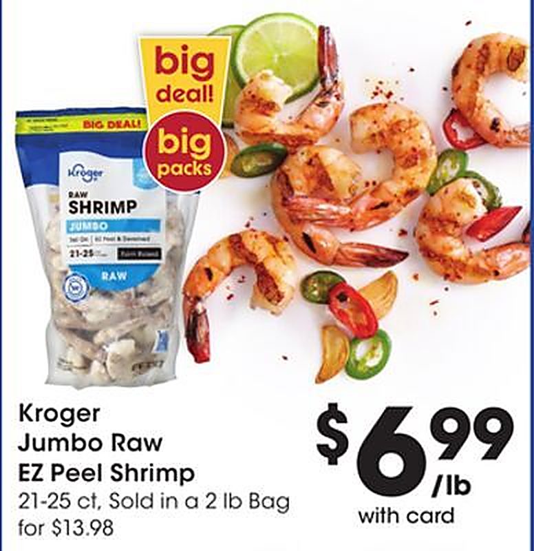 Kroger Jumbo Raw EZ Peel Shrimp - Kroger weekly ad deal