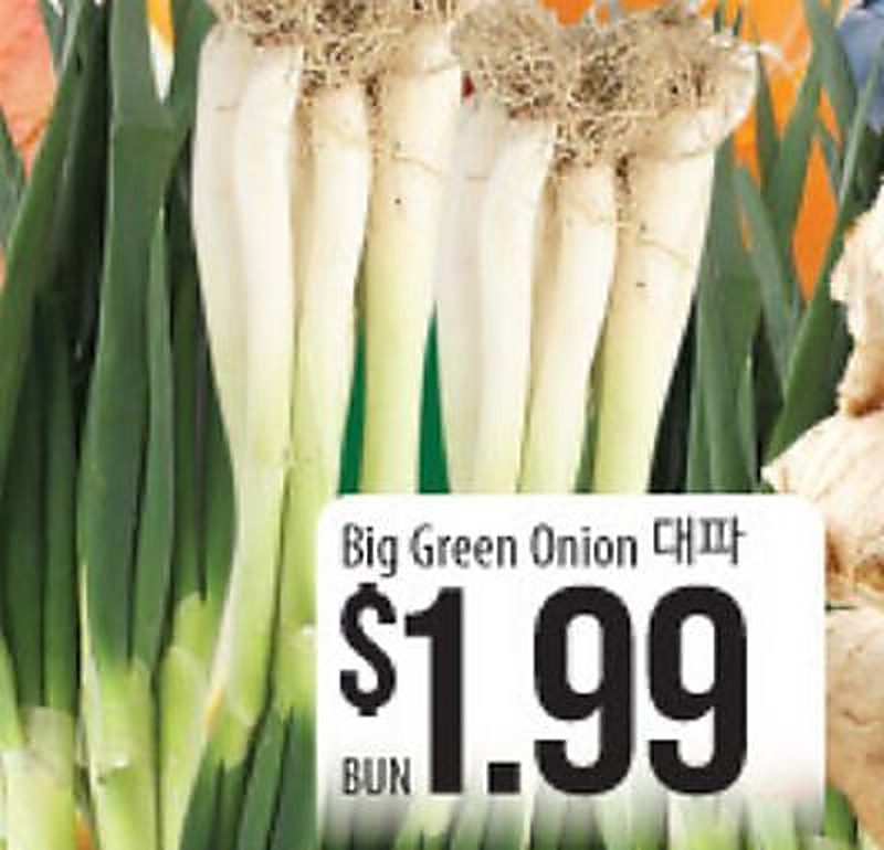 Big Green Onion - H Mart weekly ad deal