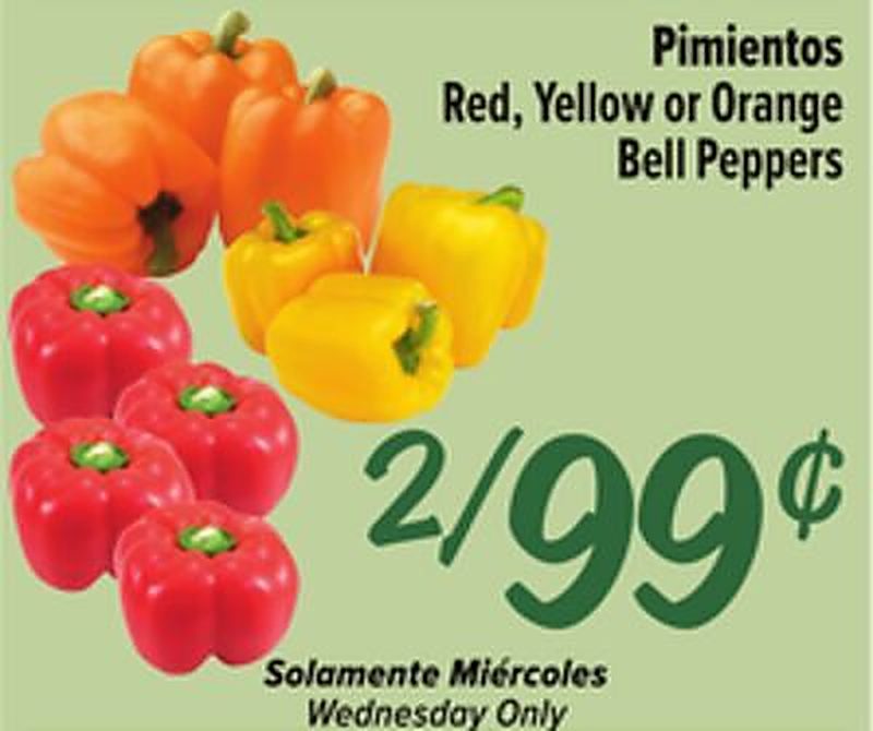 Red, Yellow or Orange Bell Peppers - Fiesta Mart weekly ad deal