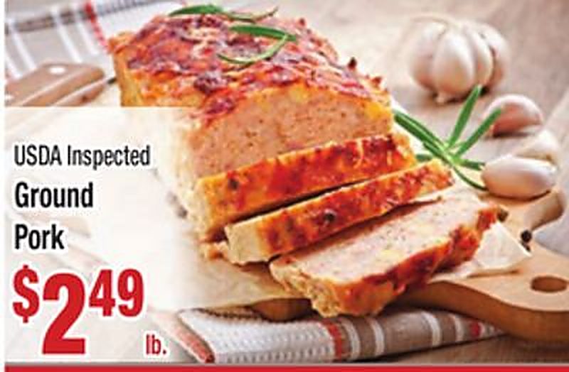USDA Inspected Ground Pork - Food Pride Market weekly ad deal