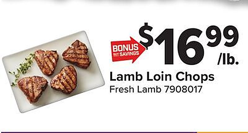 Lamb Loin Chops - Giant Food weekly ad deal