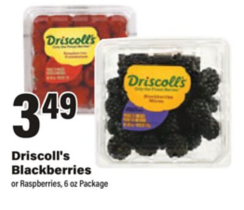Driscoll's Blackberries - Big Y weekly ad deal