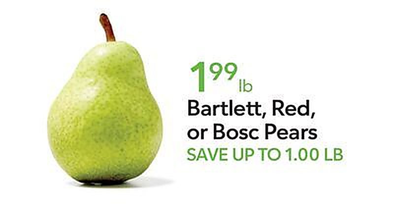 Bartlett, Red, or Bosc Pears - Publix weekly ad deal
