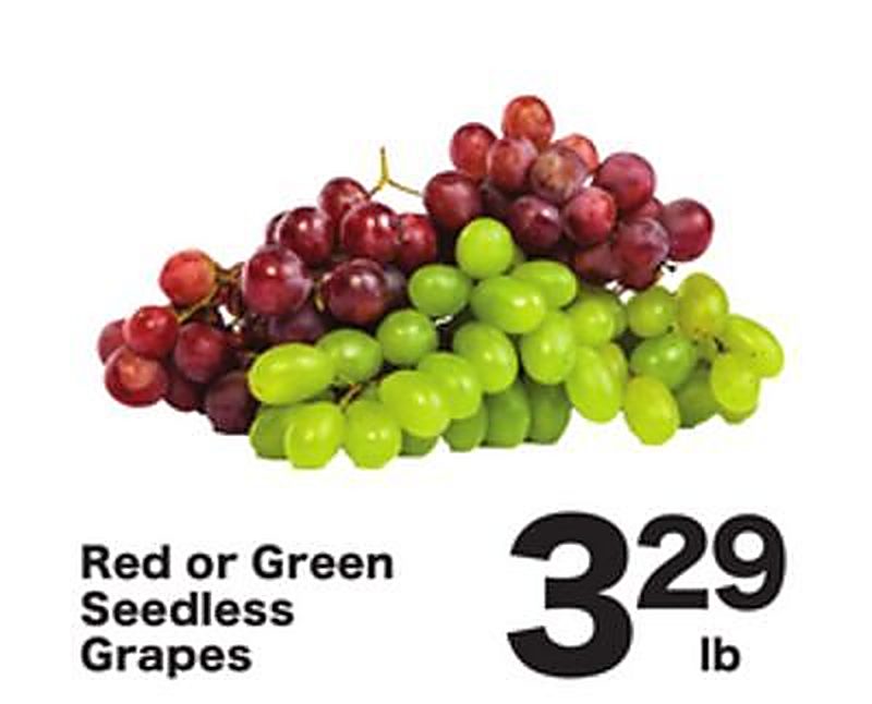 Red or Green Seedless Grapes - Shoppers Food weekly ad deal