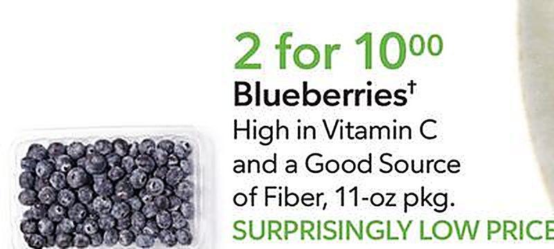 Blueberries† - Publix weekly ad deal