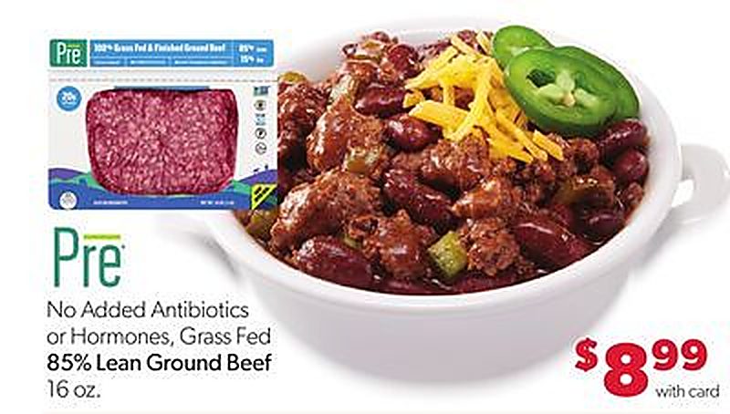 No Added Antibiotics or Hormones, Grass Fed 85% Lean Ground Beef - Family Fare weekly ad deal