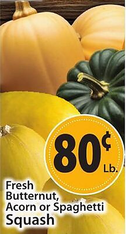 Fresh Butternut, Acorn or Spaghetti Squash - West Side Marketplace weekly ad deal