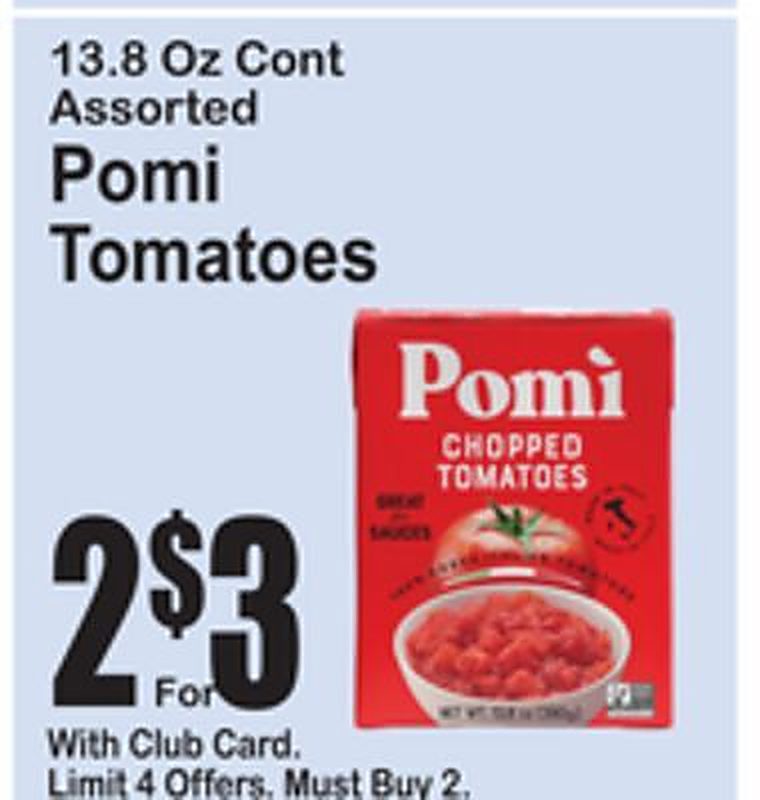 Pomi Tomatoes - Superfresh weekly ad deal
