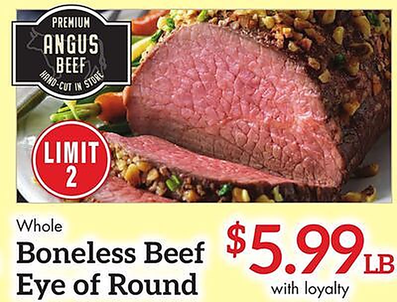 Boneless Beef Eye of Round - Remke Markets weekly ad deal