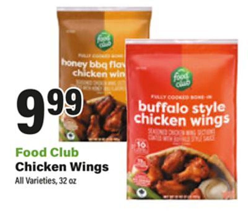 Food Club Chicken Wings - Big Y weekly ad deal