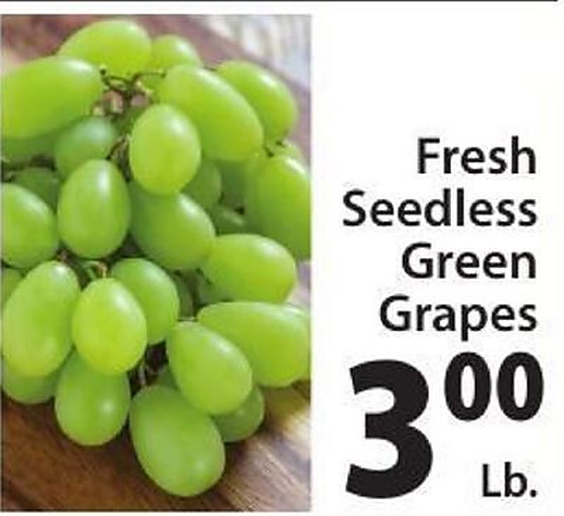 Fresh Seedless Green Grapes - West Side Marketplace weekly ad deal