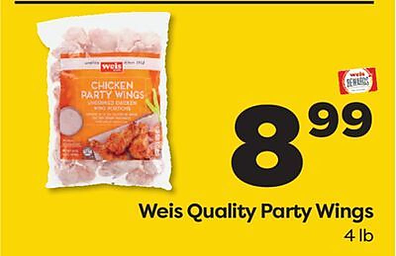Weis Quality Party Wings - Weis Markets weekly ad deal