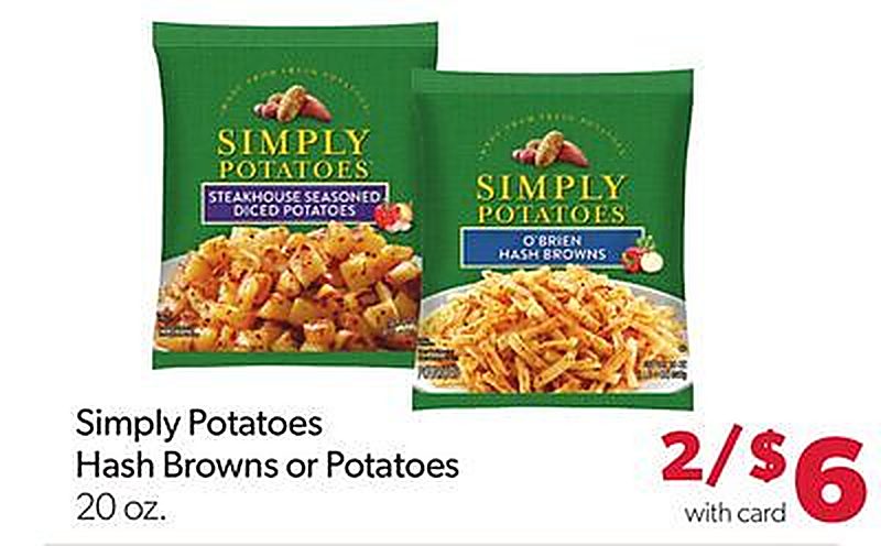 Simply Potatoes Hash Browns or Potatoes - Family Fare weekly ad deal