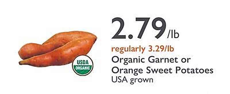 Organic Garnet or Orange Sweet Potatoes - Outpost Natural Foods weekly ad deal