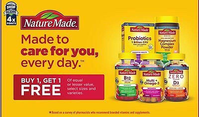 Nature Made vitamins and supplements