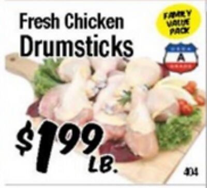 Fresh Chicken Drumsticks - Western Beef weekly ad deal