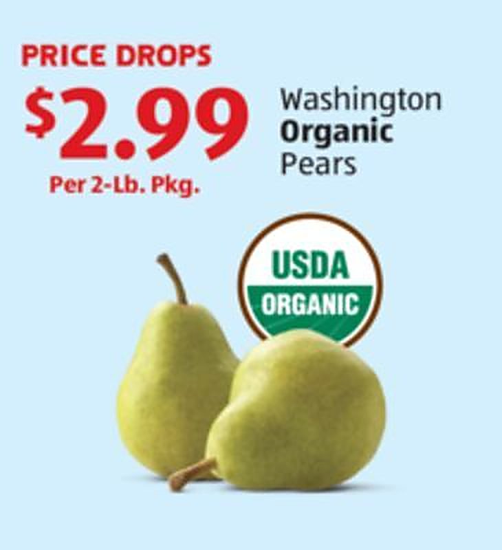 Washington Organic Pears - Aldi weekly ad deal