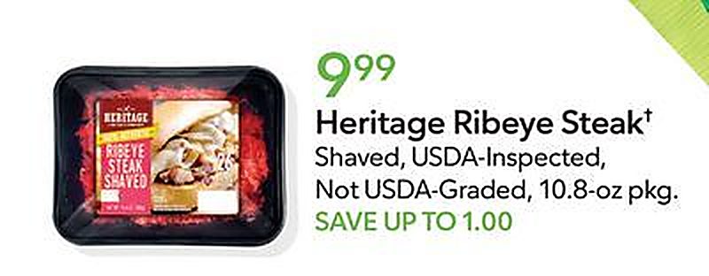 Heritage Ribeye Steak† - Publix weekly ad deal