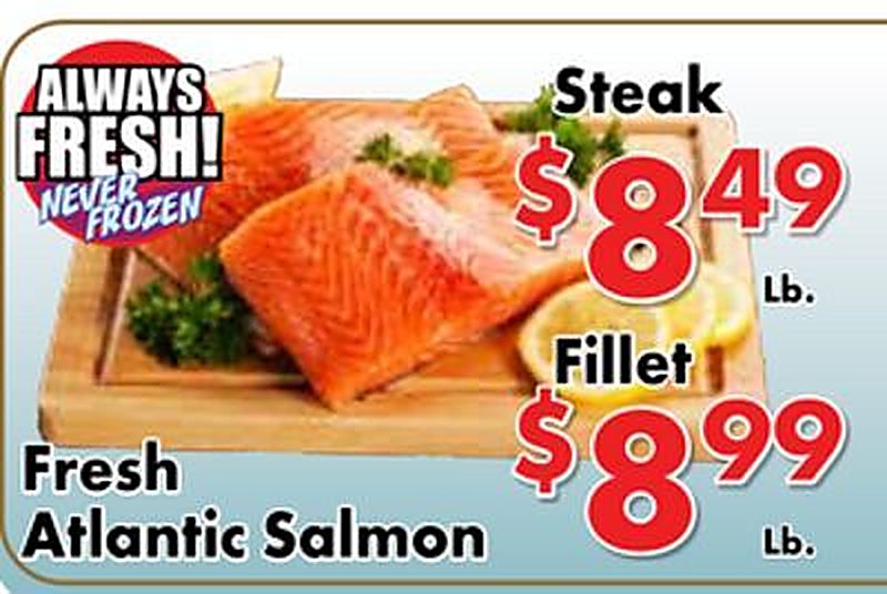 Fresh Atlantic Salmon - Valley Marketplace weekly ad deal