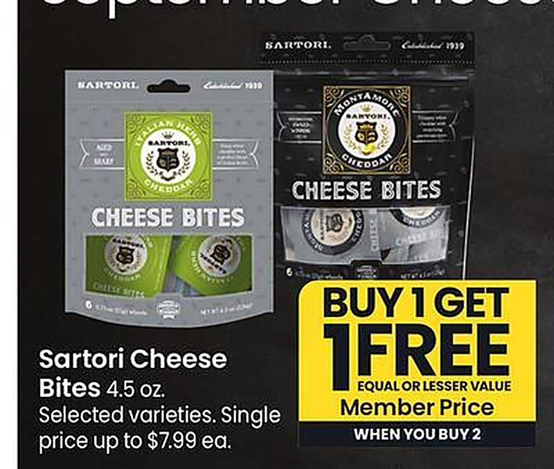 Sartori Cheese Bites