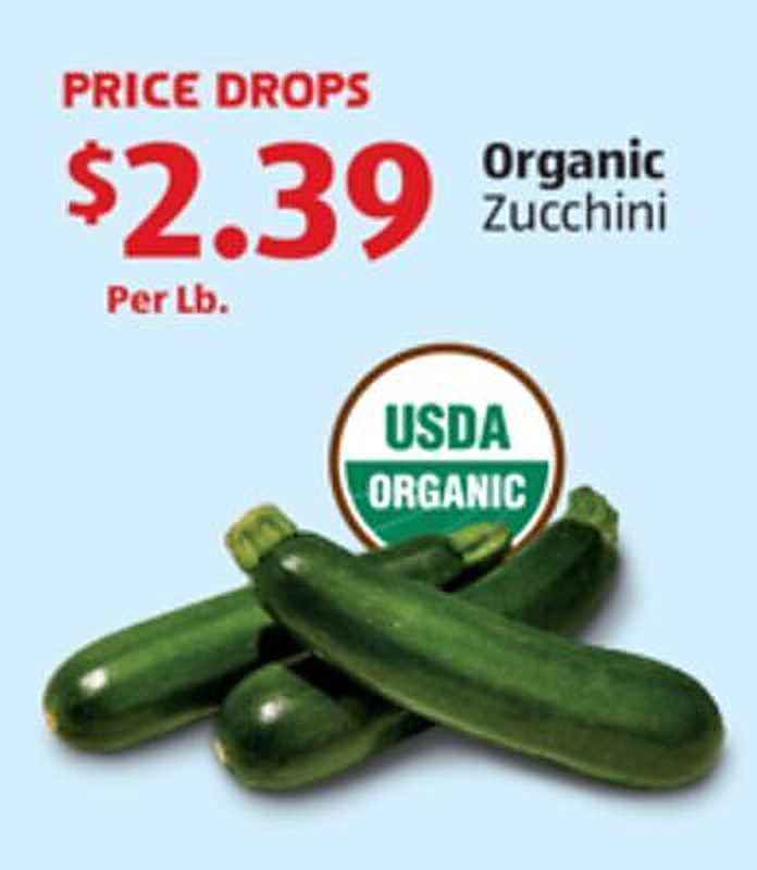 Organic Zucchini - Aldi weekly ad deal