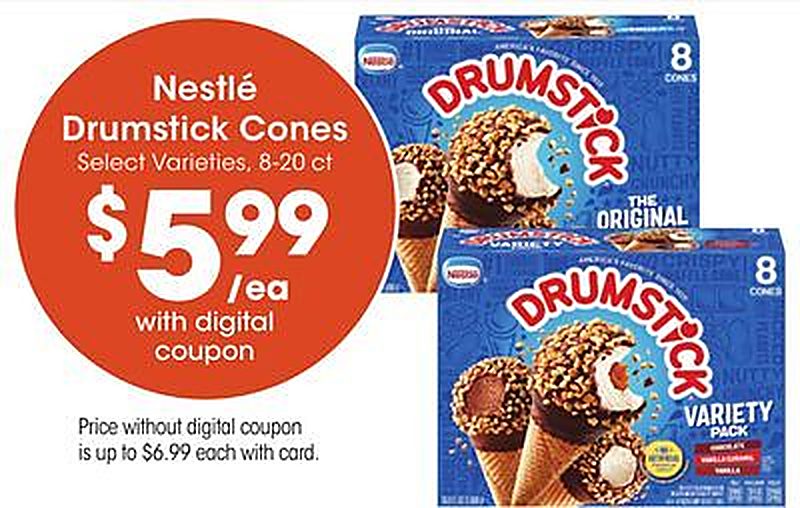 Nestlé Drumstick Cones - Marianos weekly ad deal