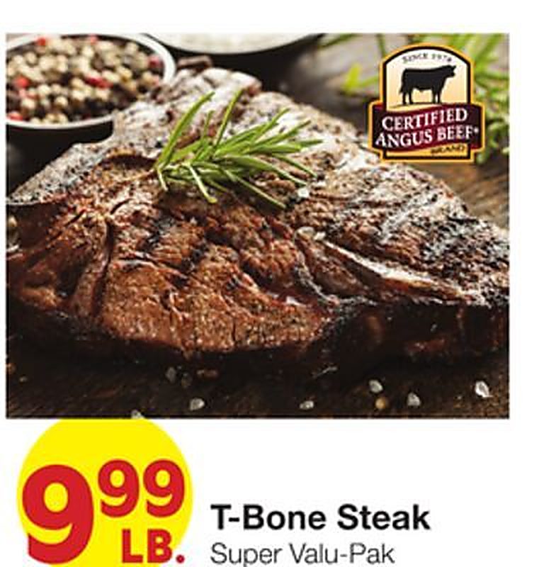 T-Bone Steak - Market Street weekly ad deal