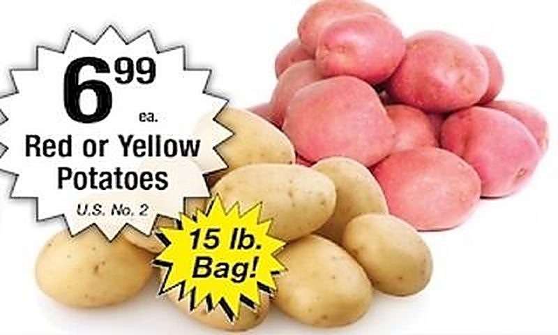 Red or Yellow Potatoes - Harvest Foods weekly ad deal