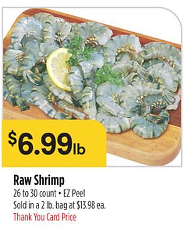 Raw Shrimp - Bashas weekly ad deal
