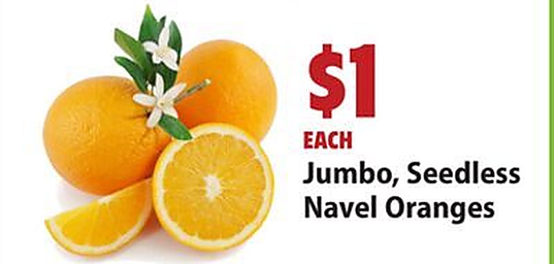 Jumbo, Seedless Navel Oranges - Festival Foods weekly ad deal