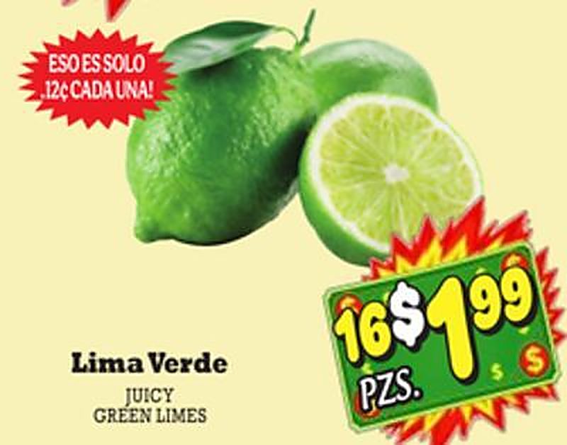 JUICY GREEN LIMES - La Michoacana Meat Market weekly ad deal