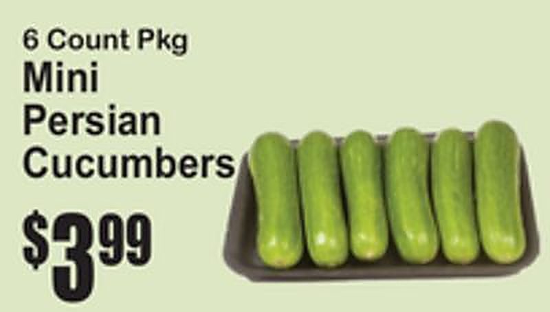 6 Count Pkg Mini Persian Cucumbers - Superfresh weekly ad deal