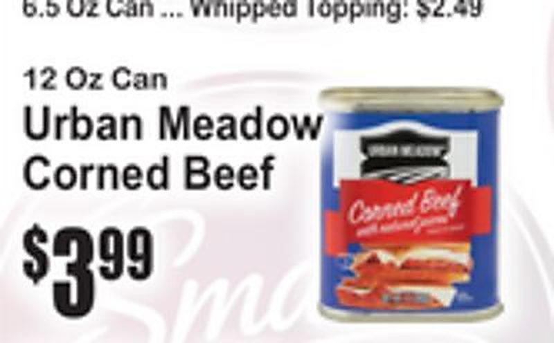 12 Oz Can Urban Meadow Corned Beef - Superfresh weekly ad deal