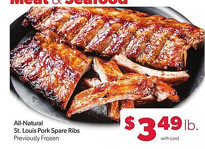 All-Natural St. Louis Pork Spare Ribs - VG’s Grocery weekly ad deal
