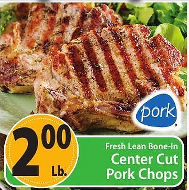 Fresh Lean Bone-In Center Cut Pork Chops - West Side Marketplace weekly ad deal