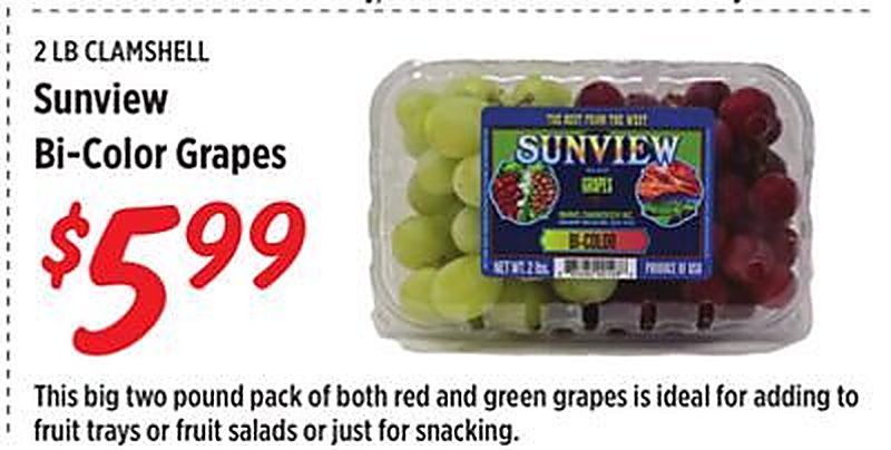 Sunview Bi-Color Grapes - Rouses Markets weekly ad deal
