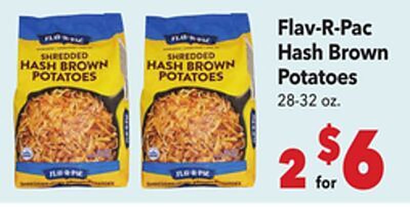 Flav-R-Pac Hash Brown Potatoes - Vallarta Supermarkets weekly ad deal