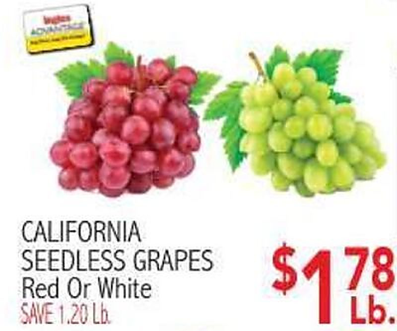 CALIFORNIA SEEDLESS GRAPES - Ingles Markets weekly ad deal